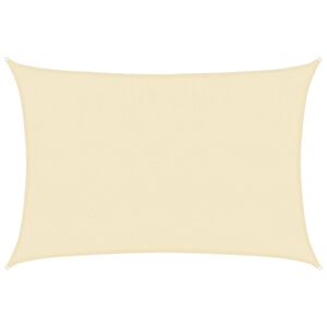 vidaXL Sunshade Sail 160 g/m&sup2; Cream 4x5 m HDPE