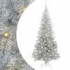 vidaXL Christmas Tree Silver 210 cm PET