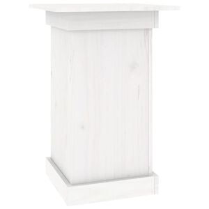 vidaXL Flower Stand White 40x40x60 cm Solid Wood Pine
