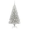 vidaXL Christmas Tree with 150 LEDs with Stand Silver 120 cm PET