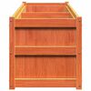 vidaXL Garden Planter Wax Brown 180x50x50 cm Solid Wood Pine