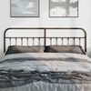 vidaXL Metal Headboard Black 180 cm