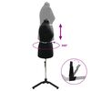 vidaXL Adjustable Dress Form Female Height Adjustable Black L Velvet
