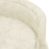 vidaXL Dog Sofa Cream 69x69x36 cm Plush