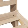 vidaXL Bookcase Bed without Mattress 180x200 cm Super King Solid Wood Pine