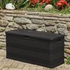 vidaXL Garden Storage Box Black 117x45x56 cm