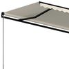 vidaXL Manual Retractable Awning 350x250 cm Cream