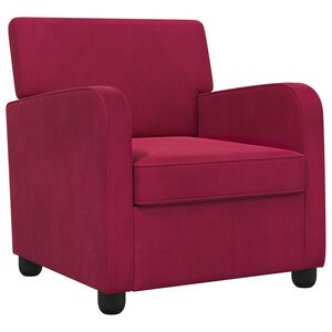 vidaXL Armchair Wine Red Velvet