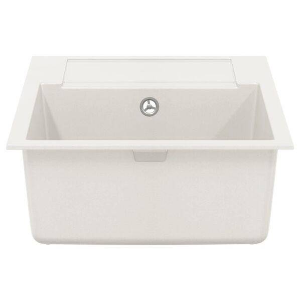 vidaXL Sink White 780 x 500 mm 80% Quartz and 20% Resin