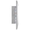 vidaXL LED Bathroom Mirror Concrete Grey 60x8.5x37 cm Acrylic