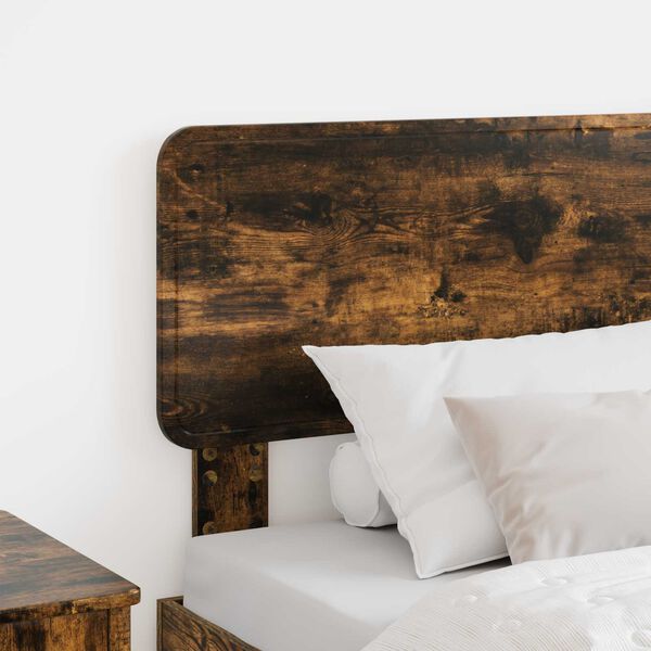 vidaXL Headboard with Headboard Smoked Oak 100 cm Engineered wood