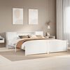 vidaXL Bookcase Bed without Mattress White 180x200cm Super King Solid Wood Pine