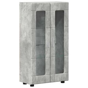 vidaXL Sideboard with Shelf FLORIN Concrete Grey 55.5 x 29 x 103 cm