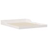 vidaXL Bed Frame White 140 x 210 cm Solid Pine Wood