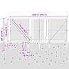 vidaXL Fence Post Grey 25 x 1.5 m (25 x 25 mm mesh) Steel