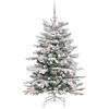 vidaXL Artificial Hinged Christmas Tree White 120 cm PE and PVC