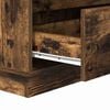 vidaXL Bedside Cabinet Smoked Oak 71 x 34.5 x 75 cm Engineered wood