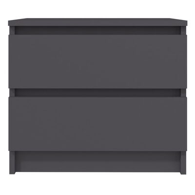 vidaXL Bed Cabinet Grey 50x39x43.5 cm Engineered Wood