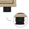 vidaXL Bedside Tables with Drawer 2 pcs Sonoma Oak 30.5 x 30 x 43 cm