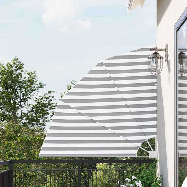vidaXL Balcony Privacy Screen Anthracite and White 140 x 140 cm