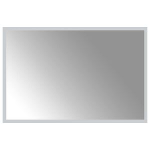 vidaXL LED Bathroom Mirror Transparent 60 x 40 cm Tempered Glass