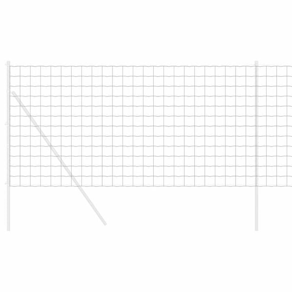 vidaXL Hexagon Fence Silver 1.2 x 10 m Galvanised steel