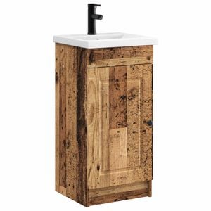 vidaXL Bathroom Vanity with Sink Old Wood 42 x 40 x 84.5 cm