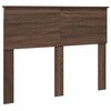 vidaXL Bed Frame with Headboard Brown Oak 120 x 200 cm Solid Pine Wood