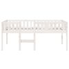 vidaXL Children's Bed without Mattress White 75x190 cm Solid Wood Pine