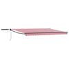 vidaXL Electric Retractable Awning Red, White and Anthracite 4.5 x 3 m