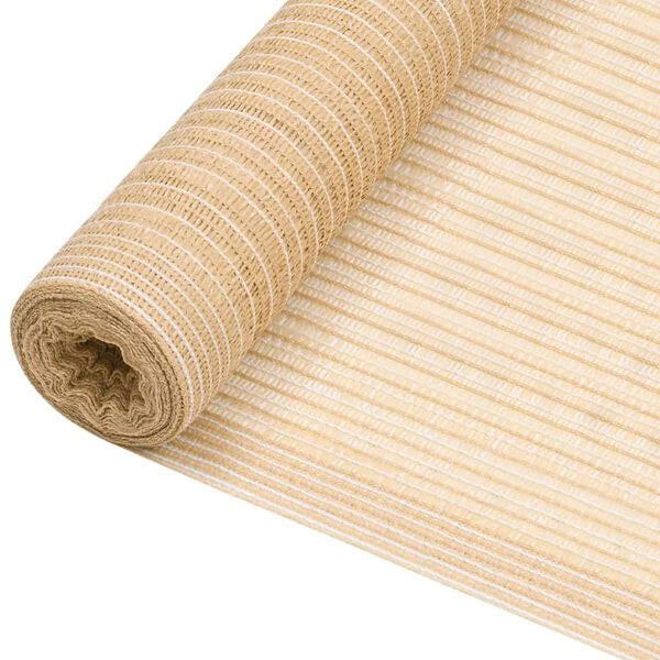 vidaXL Privacy Net Beige 1.2x25 m HDPE 75 g/m&sup2;