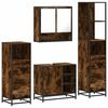 vidaXL 4&nbsp;Piece Bathroom Furniture Set&nbsp;Smoked Oak Engineered Wood