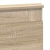 vidaXL Storage Bed with Drawer Sonoma Oak 120 x 200 cm Engineered Wood
