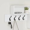 vidaXL Wall-Mounted Coat Rack White 100 x 12 x 43.5 cm Engineered wood