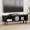 vidaXL TV Stand Black Oak 100 x 35 x 35 cm Engineered Wood