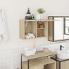 vidaXL Bathroom Wall Cabinet Sonoma Oak 60x25x40 cm Engineered Wood