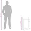 vidaXL Freestanding Towel Rack Black 48x24x78.5 cm Iron