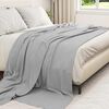 vidaXL Throw Blankets 24 pcs Grey 270 x 240 cm Fleece