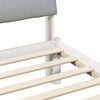 vidaXL Bed frame White and light grey 80 x 200 cm Solid pine wood