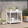vidaXL Potting Table with Shelf White 82.5x50x75 cm Solid Wood Pine