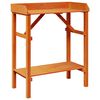 vidaXL Potting Table with Shelf Brown 75 x 40 x 90 cm Solid Pine Wood