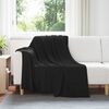vidaXL Throw Blankets 6 pcs Black 200 x 150 cm Fleece