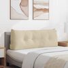 vidaXL Back Pillow Cream 120 x 24 x 50 cm Fabric