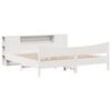 vidaXL Bed Frame without Mattress White 200x200 cm Solid Wood Pine