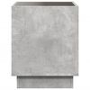 vidaXL Coffee Table with Infinity LED Concrete Grey 50x50x50 cm