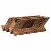 vidaXL Magazine Rack Old Wood 65 x 53 x 28.5 cm Engineered Wood