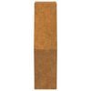 vidaXL Wall Planters 2 pcs Rusty Corten Steel 46x10x40 cm