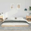vidaXL Bed Frame Brown 180 x 220 cm Solid Pine Wood