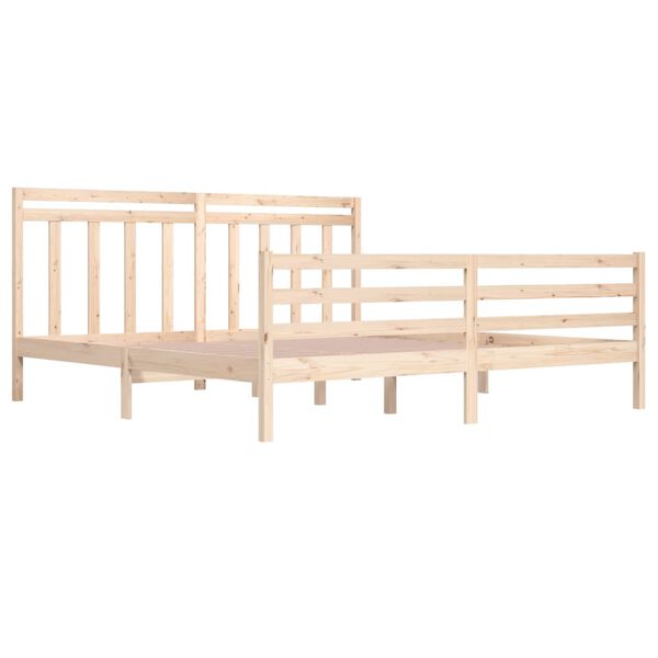 vidaXL Bed Frame without Mattress 200x200 cm Solid Wood