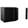 vidaXL Network Cabinet with Storage Black 53 x 60 x 60 cm Steel